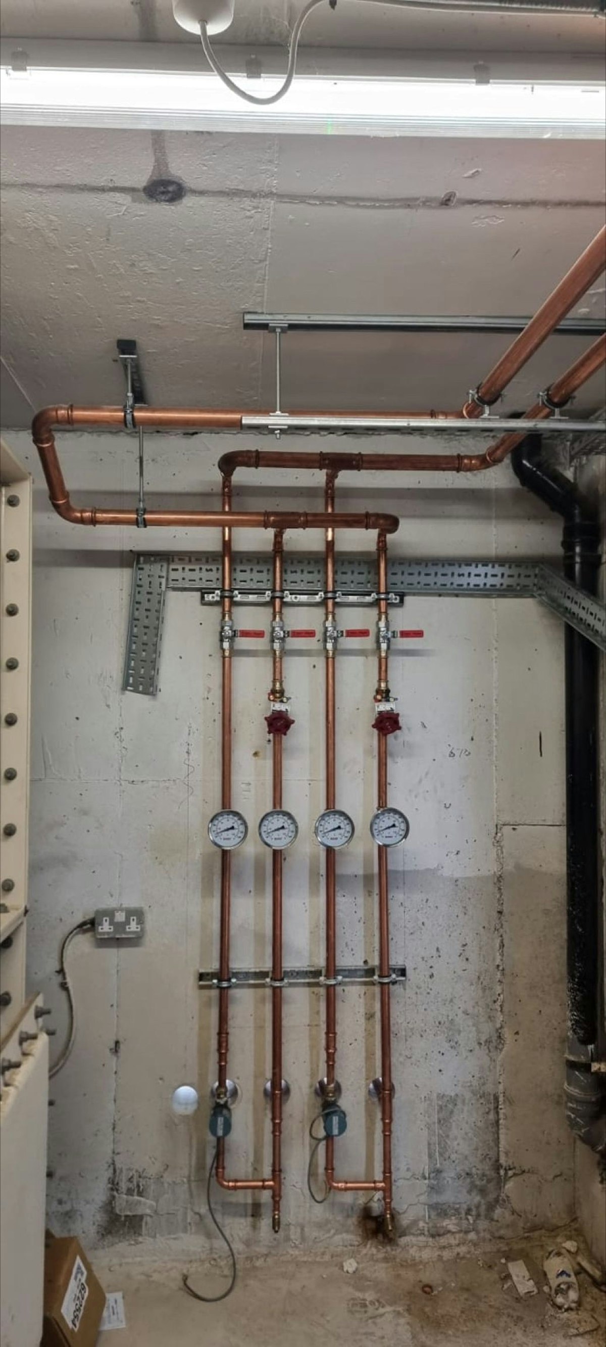 Plumbing for the new hear pumps